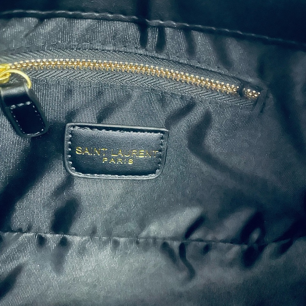 Yves Saint Laurent Black and Gold Shoulder Bag - Picture 4 of 8
